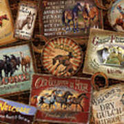 Horse Sign Collage Poster