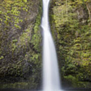 Horsetail Falls In Oregon With Splash Poster