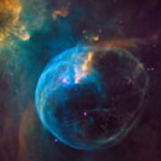 Hubble Sees A Star 'inflating' A Giant Bubble Poster