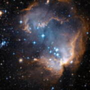 Hubble's View Of N90 Star-forming Region Poster