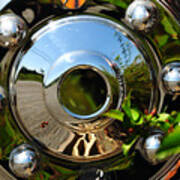 Hubcap Reflection Poster