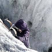 Ice Climbing Poster