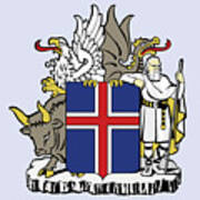 Iceland Coat Of Arms Poster