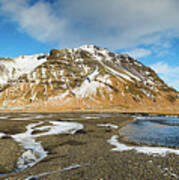 Iceland Landscape Panorama Sudurland Poster