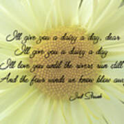 I'll Give You A Daisy A Day Dear Poster