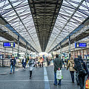 Interior Of Central Railway Station In Helsinki Finland Poster