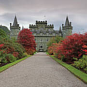 Inveraray Castle In Autumn Poster