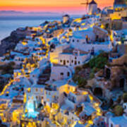 Oia Sunset Poster