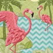 Island Flamingo - Vertical Poster