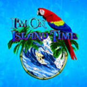 Island Time Surfing Poster