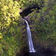 Island Waterfall Poster