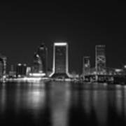 Jacksonville Landing At Night Poster