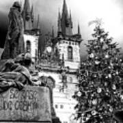 Jan Hus Christmas Prague Poster