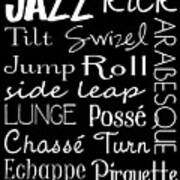 Jazz Dance Subway Art  Poster Poster