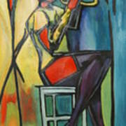 Jazz Trumpet Player Poster