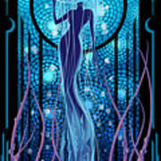 Jellyfish Mermaid Poster