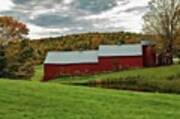 Jenne Farm Barns In Autumn By Jeff Poster