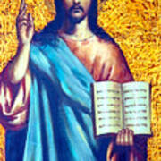 Jesus Icon Bible Poster