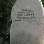 John Denver Sanctuary Marker Poster