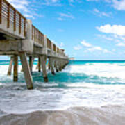 Juno Beach Pier Florida Seascape B1 Poster