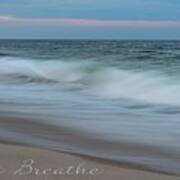 Just Breathe Seaside New Jersey Poster