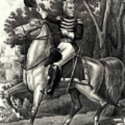 Andrew Jackson With The Tennessee Forces On The Hickory Grounds Poster