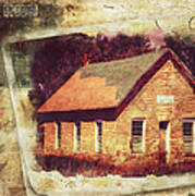 Kansas Old Stone Schoolhouse Poster