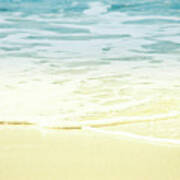 Kapalua Beach Dream Colours Sparkling Golden Sand Seafoam Maui Poster