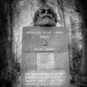 Karl Marx Memorial London Poster