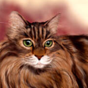 Katie- Custom Cat Portrait Poster