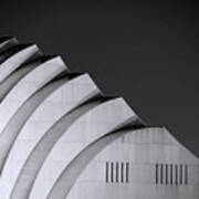Kauffman Center For Performing Arts Black And White Poster
