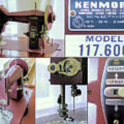 Kenmore Rotary Sewing Machine E6354 Model 117 600 Poster