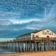 Kitty Hawk Pier And Altocumulus 5039 Poster