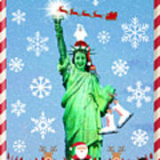 Lady Liberty's Got The Christmas Spirit Iv Poster