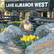 Lake Almanor West Entry Sign Poster