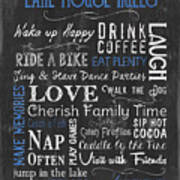 Lake House Rules Poster