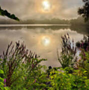 Lake Pentucket Sunrise, Haverhill, Ma Poster