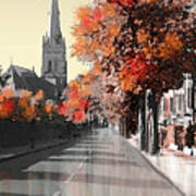 Lancaster Cathedral From East Road Poster
