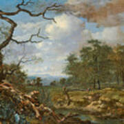 Landscape At The Edge Of Woods Poster