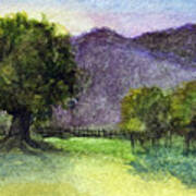 Landscape In Watercolor -1 Poster