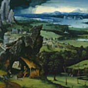 Landscape With Saint Jerome Poster