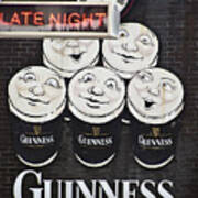 Late Night Guinness Limerick Ireland Poster