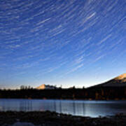 Lava Lake Star Trails Poster