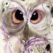 Lavender Owl Poster