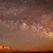 Lchee Rock Milky Way Panorama Poster