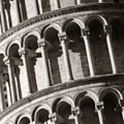Leaning Tower Pisa Closeup Poster