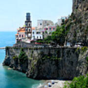 Leaving Atrani  Italy Poster