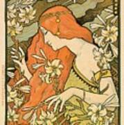 L'ermitage - Alphonse Mucha - Art Nouveau Poster Poster