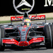 Lewis Hamilton, Mclaren Mercedes Mp4-22 Poster