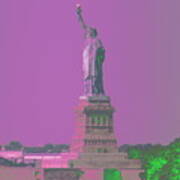 Liberty Purple Sky Poster